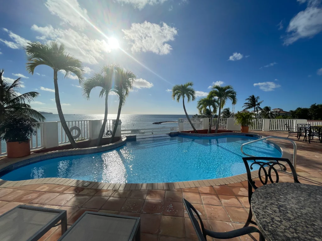 Junior Magazine Shared pool for the suites at Windjammer Landing