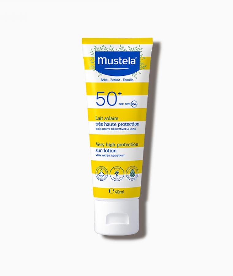 Junior Magazine With its non-drip tube, this product allows you to control the dose and the creamy texture leaves no sticky residue. Mustela Very High Protection Sun Lotion SPF50+, £16.95 for 100ml, Sephora