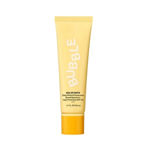 Junior Magazine The sheer, lightweight texture blends easily into skin and being non-comedogenic it’s ideal for blemish-prone skin (there is also a tinted version), and the airless-pump makes applying throughout the school day/holiday easy and mess-free. Bubble Solar Mate Invisible Daily Mineral Sunscreen SPF 30, £19 for 50ml, Boots