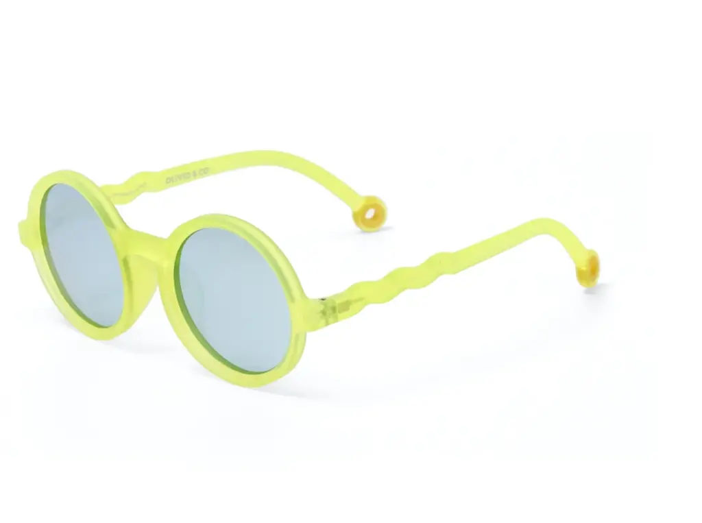 Junior Magazine Sea Anemone Green Round Sunglasses, 100% UV protection, from as election at Olivio & Co
