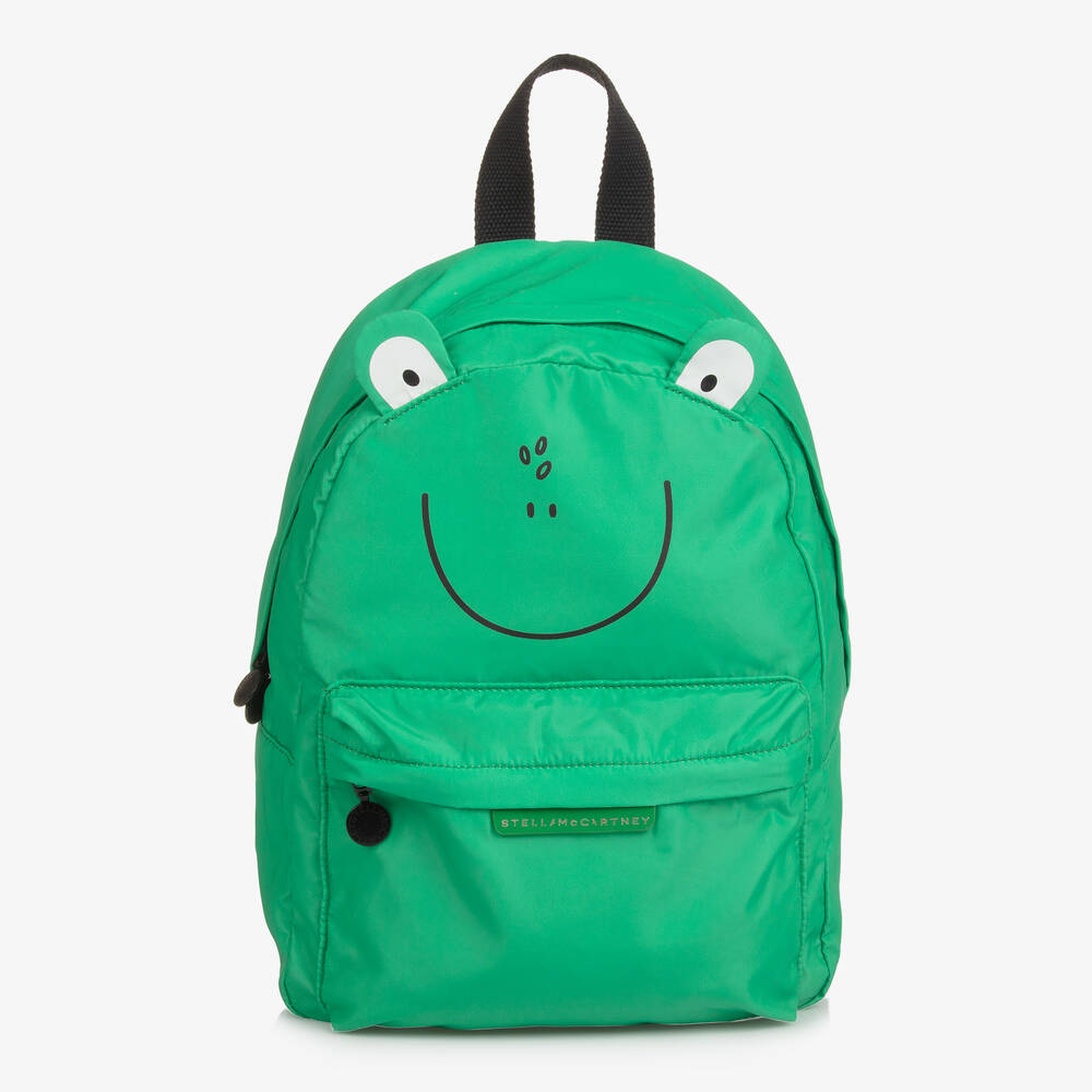 Junior Magazine Stella McCartney Kids Green Frog Backpack, £124, Childrensalon