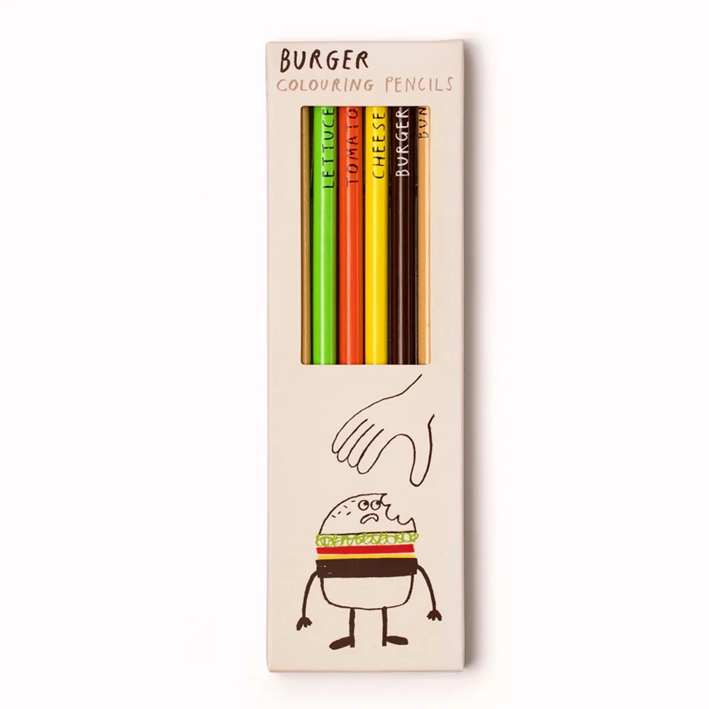 Junior Magazine Burger Pencils, £6, Frank Aldous