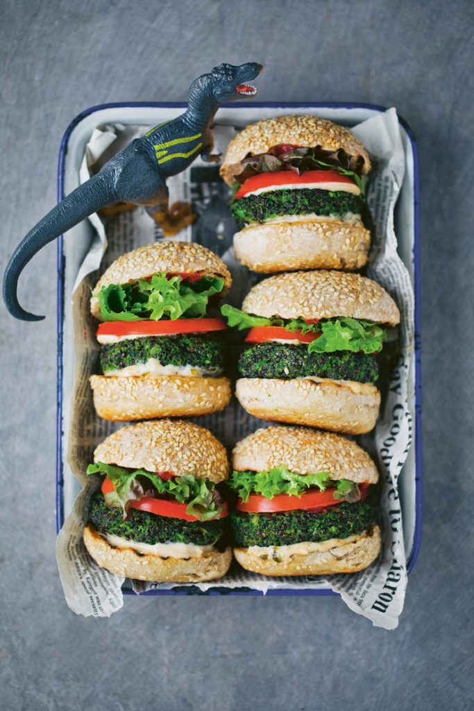 Junior Magazine Family Recipes Kid-friendly healthy Dino Burgers