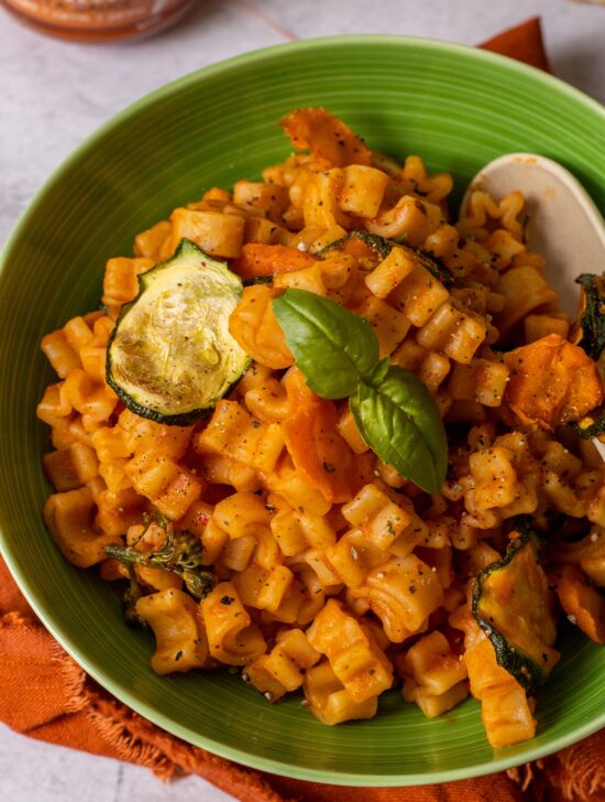 Junior Magazine Family Recipes Dinner in 15 minutes: No-Fuss Roasted veggie pasta for pre-schoolers