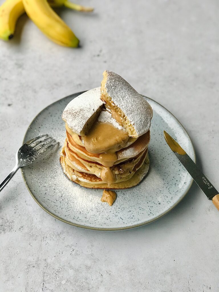 Junior Magazine Family Recipes Banana Lava Pancakes with Peanut Butter