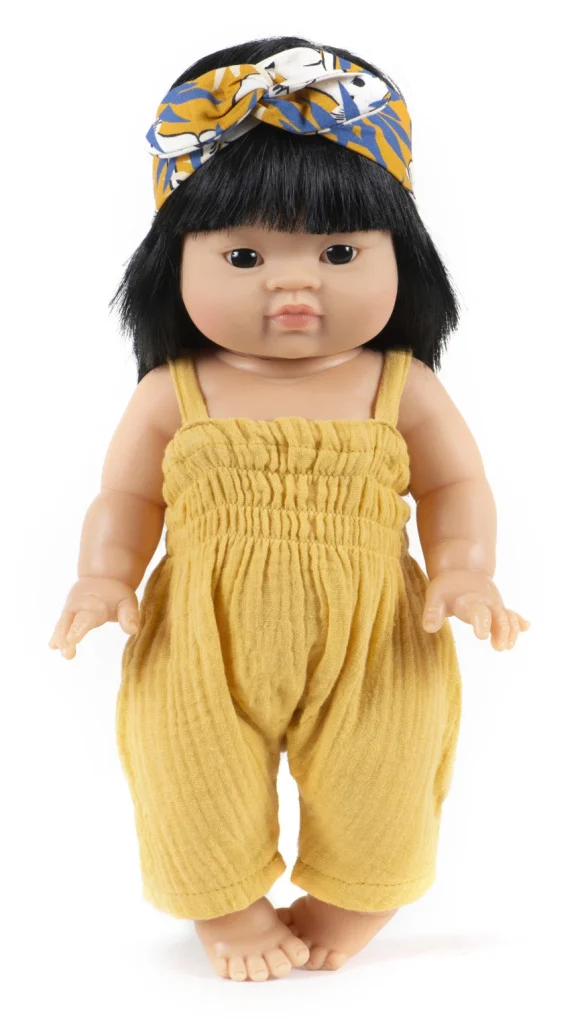 Junior Magazine Little Girl Doll with Dress-up Clothes
