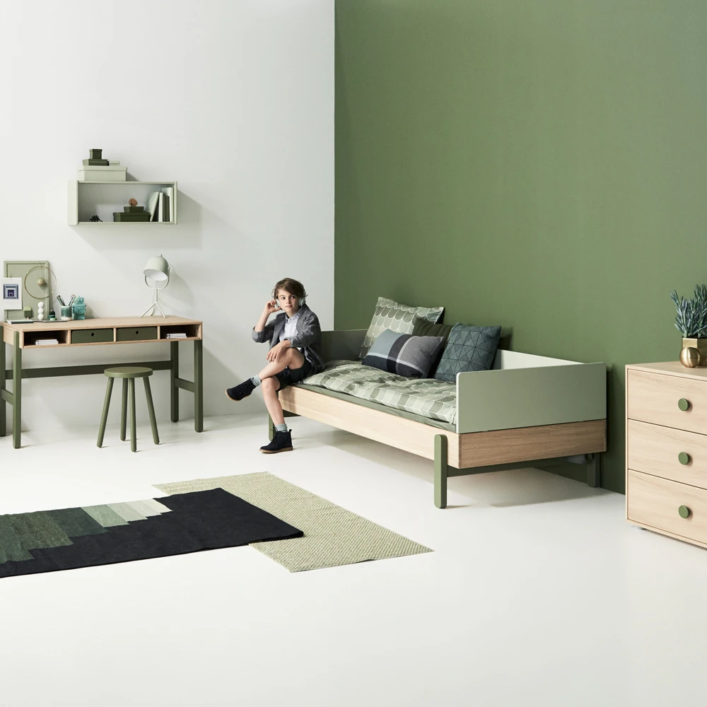 Junior Magazine Flexa Play Popsicle Simple Oak Bed With Low Headboard, £554, Smallable