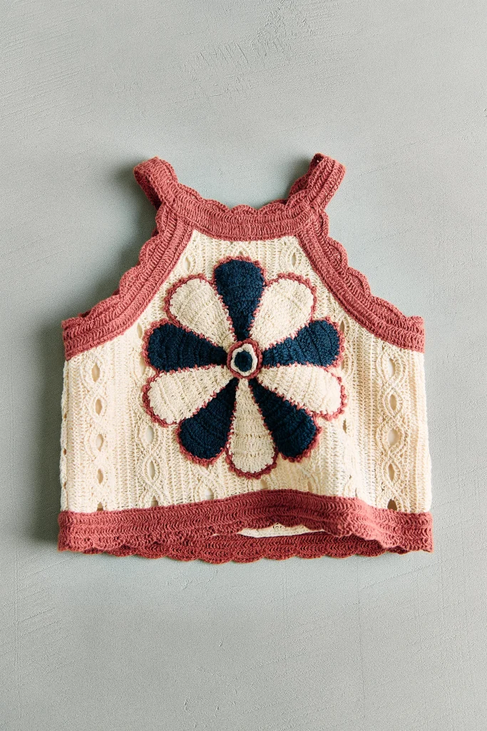 Junior Magazine FLORAL CROCHET TOP, £42.99