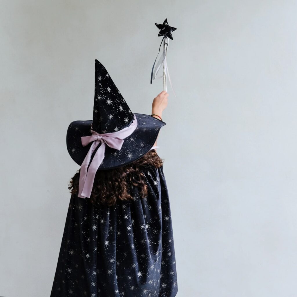Junior Magazine Agatha velvet witch cape, £35.00, Mimi & Lula