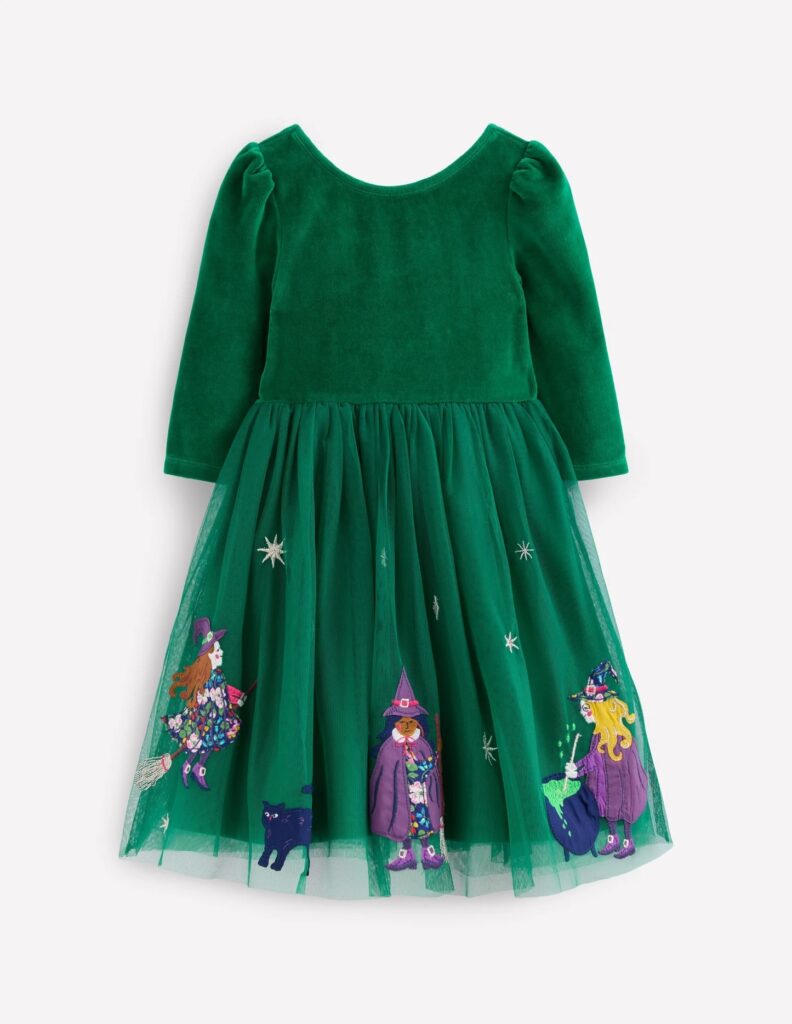 Junior Magazine Velour Tulle Appliqué Dress, from £45, Boden