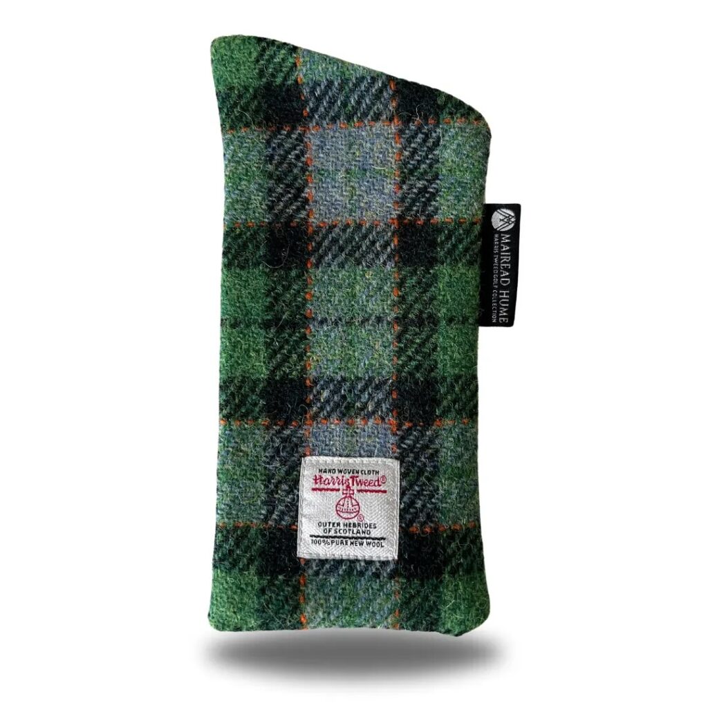 Junior Magazine Harris Tweed Glasses Case with velvet lining, £40, Mairead Hume