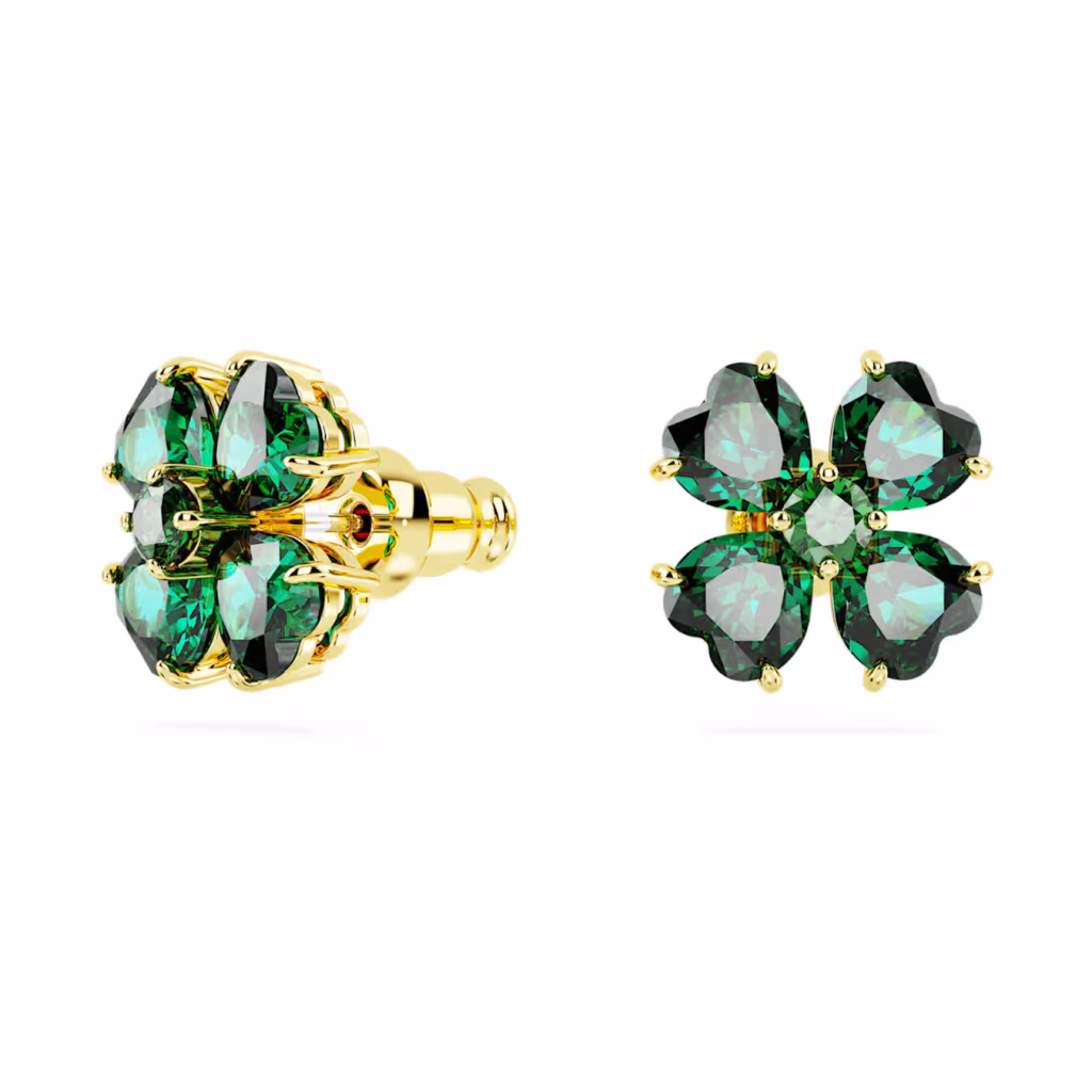 Junior Magazine Idyllia Stud Clover Earrings, £99, Swarovski