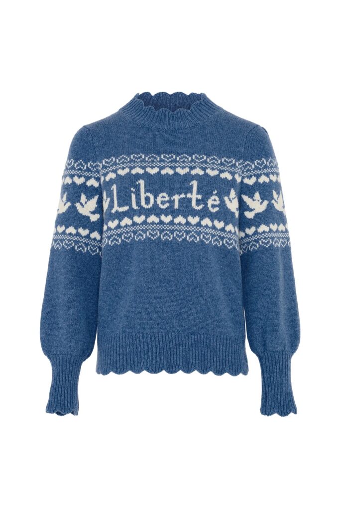 Junior Magazine Liberté Blue Jumper, £325, Beulah