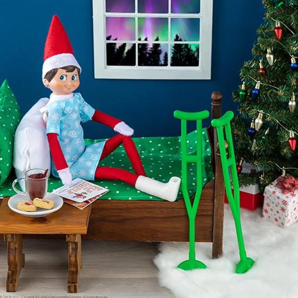Junior Magazine If your scout elf is feeling a little under the weather and needed to sit on the shelf for a little longer than expected, say for the whole of December (*we won’t tell!), or maybe your elf got ‘touched’ and had a tumble? Then this set should be in your First Elf Kit!