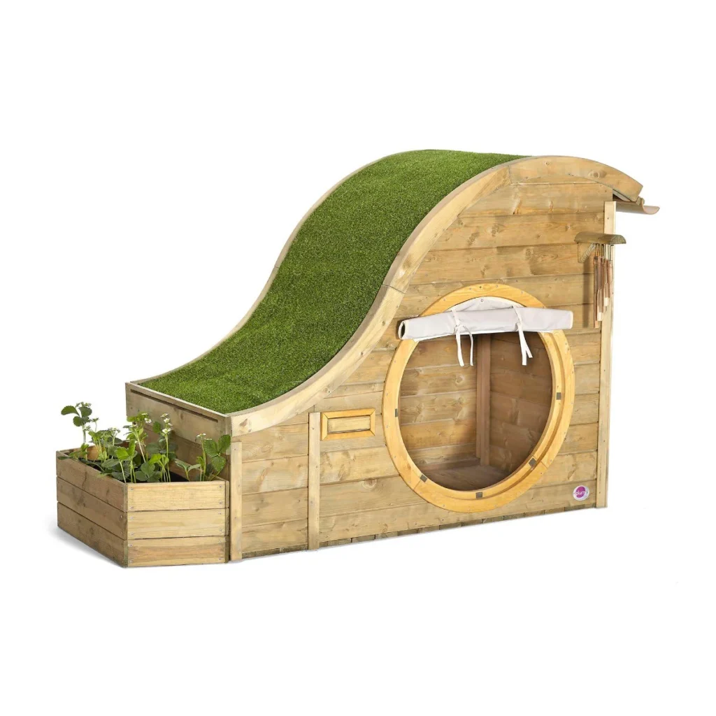 Junior Magazine Outdoor Wooden Playhouse, £449.99, Plum Play
