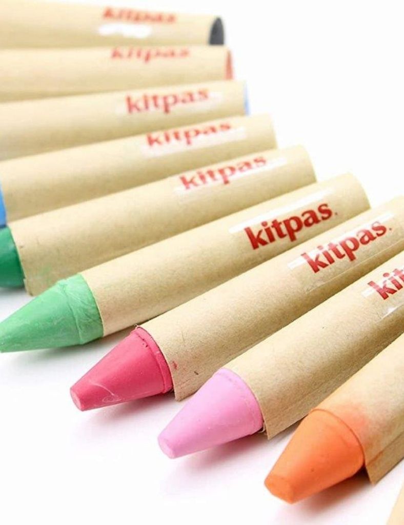 Junior Magazine Kitpas Large 12 Coloured Rice Wax Art Crayons, £19.95, Babipur