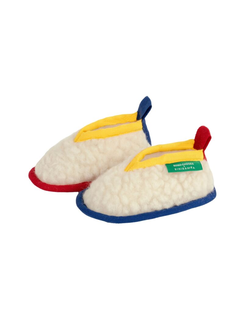 Junior Magazine Sheepskin Merino Booties, £46, Boho Choses x Binibamba