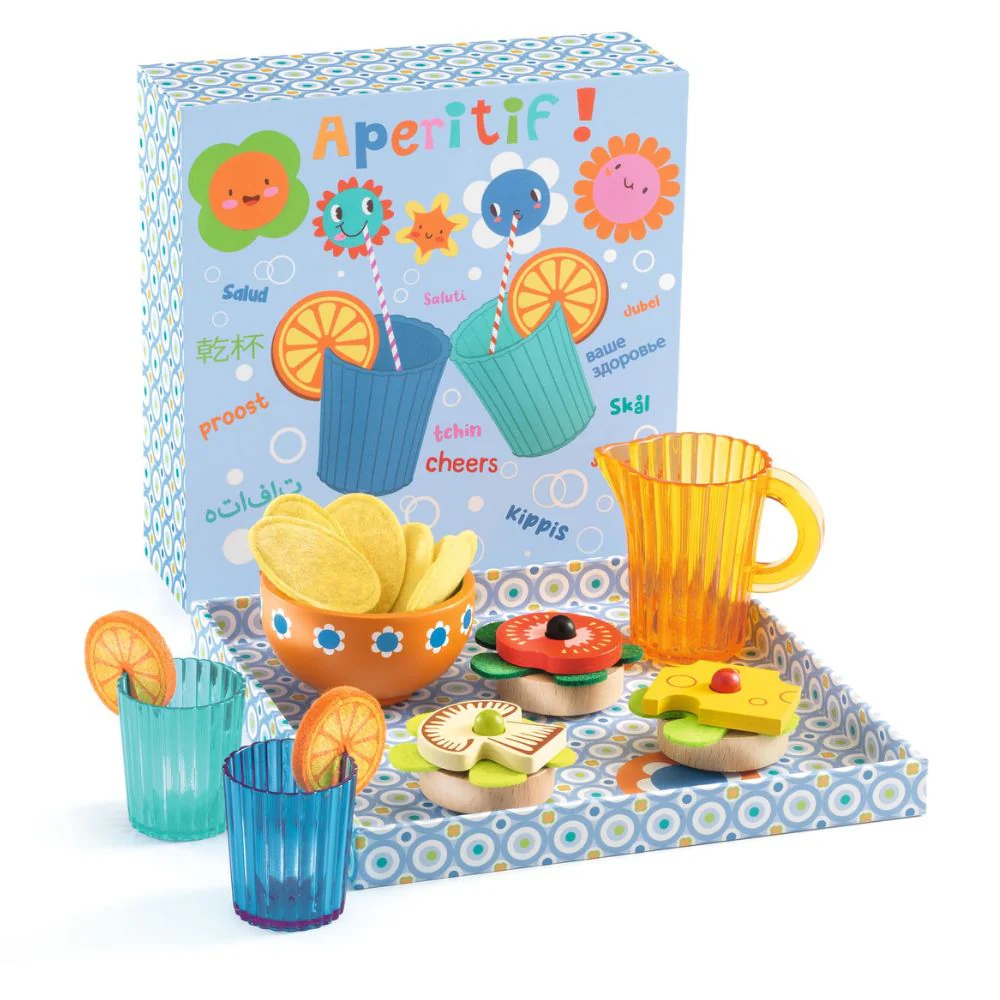 Junior Magazine Djeco Pretend Play Foods – Aperitif Mia & Leo, £19
