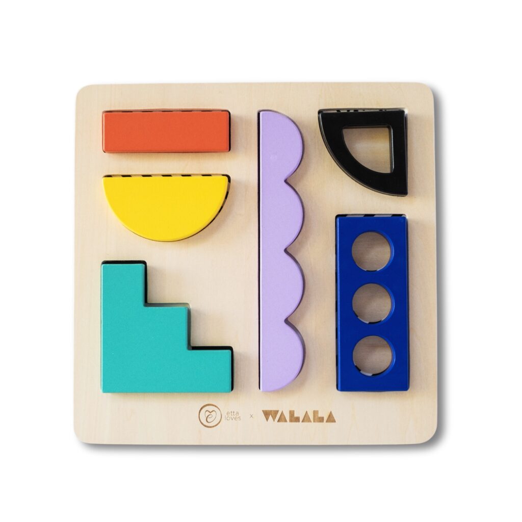Junior Magazine Wooden Puzzle Board by Etta Love x  Walala Studio, £25.00, Etta Loves