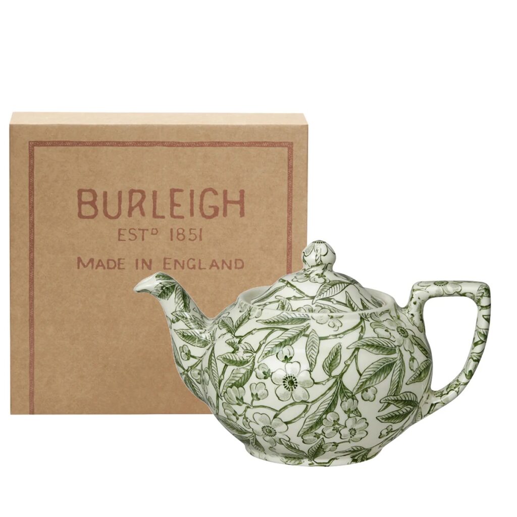 Junior Magazine Green Prunus Teapot Gift Set, £124.50, Burleigh