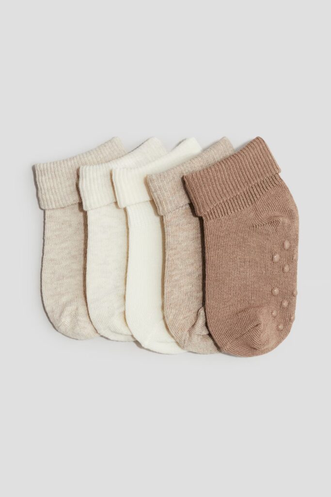 Junior Magazine Anti-slip Socks (5 pack), £5.99, H&M Baby