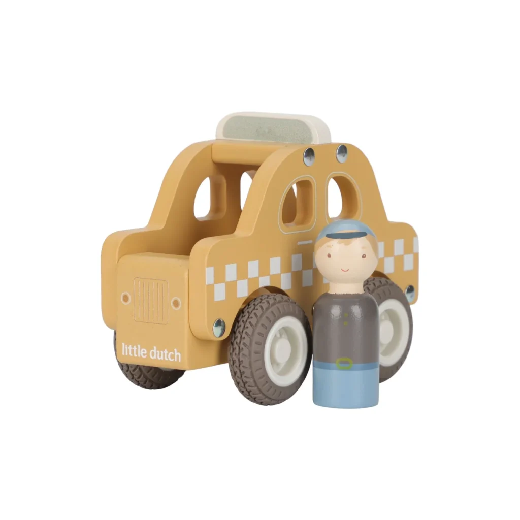 Junior Magazine Little Dutch Wooden Taxi, £9.95, Scandiborn