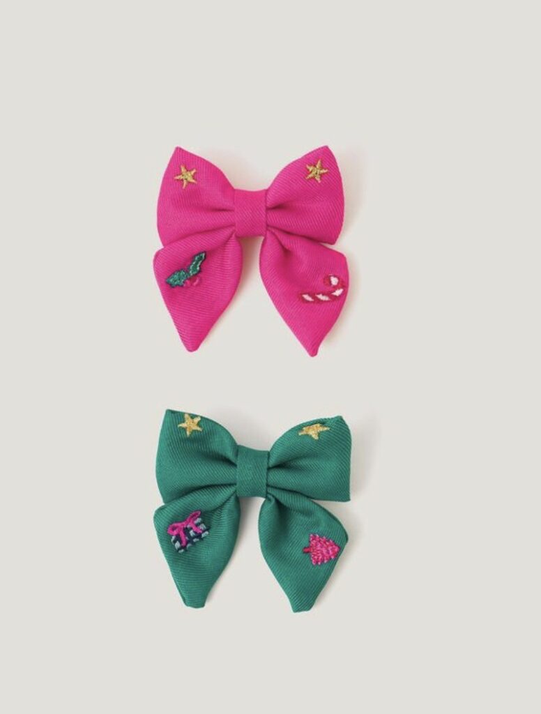 Junior Magazine Set of Christmas hair bows, £10, Monsoon Children