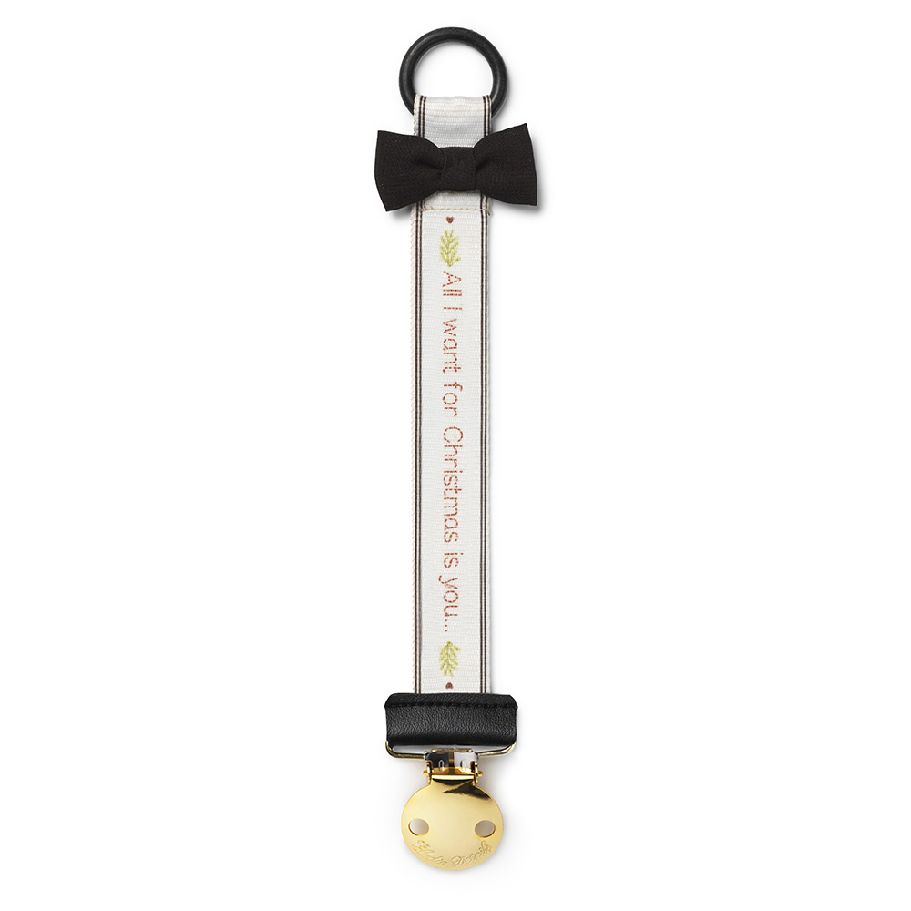 Junior Magazine ‘Joy to the world’ Soother Clip, £11.50, Elodie Details