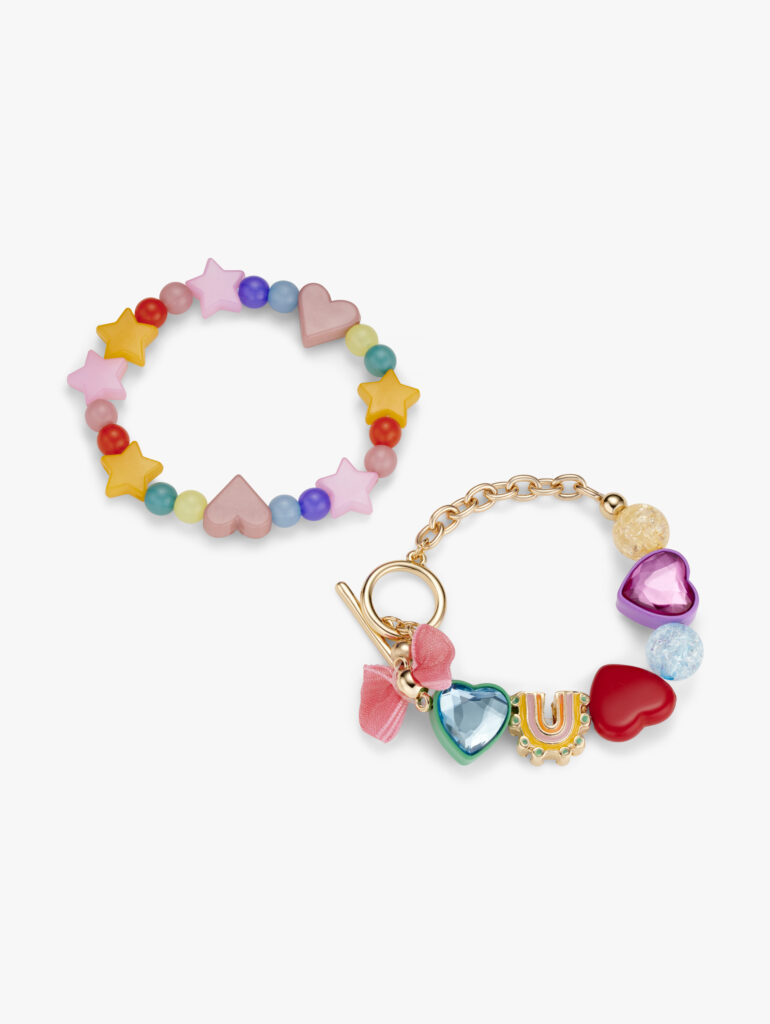 Junior Magazine Charm Beaded Bracelet Set, £10, STYCH