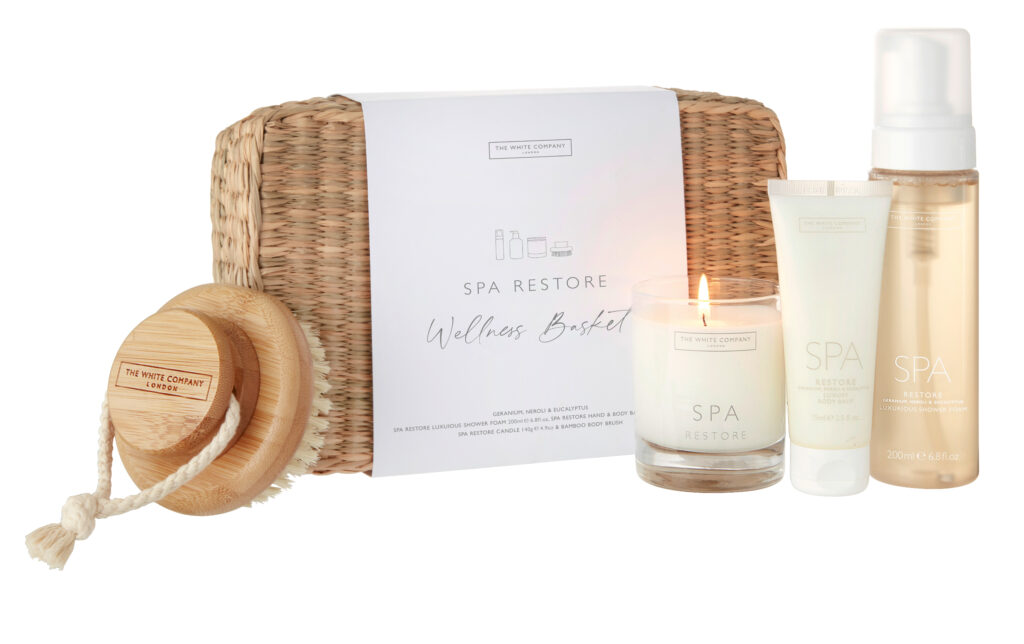 Junior Magazine Spa Restore Wellness Basket, £70, The White Company