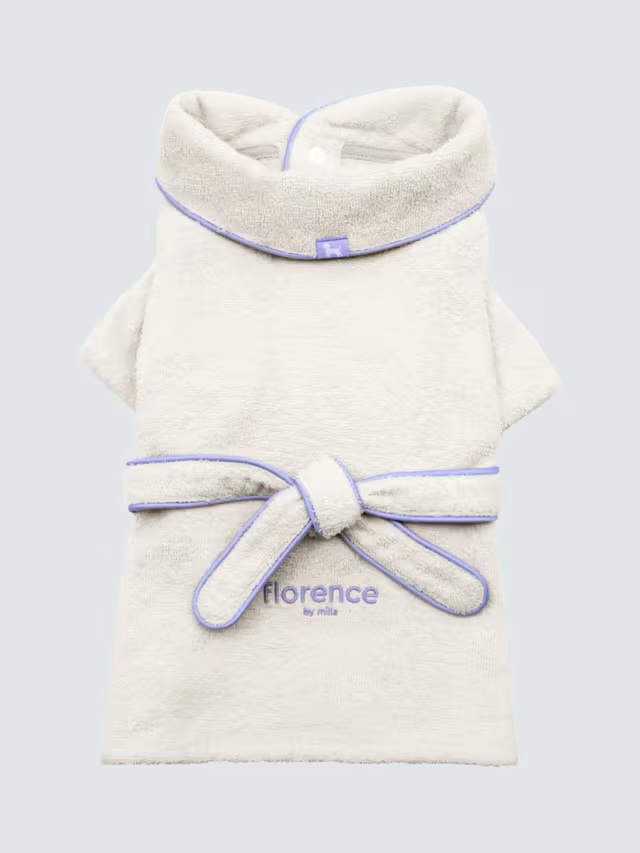 Junior Magazine Florence by Mills Cotton Terry Dog Bath Robe, £29.99,  Exclusive to John Lewis
