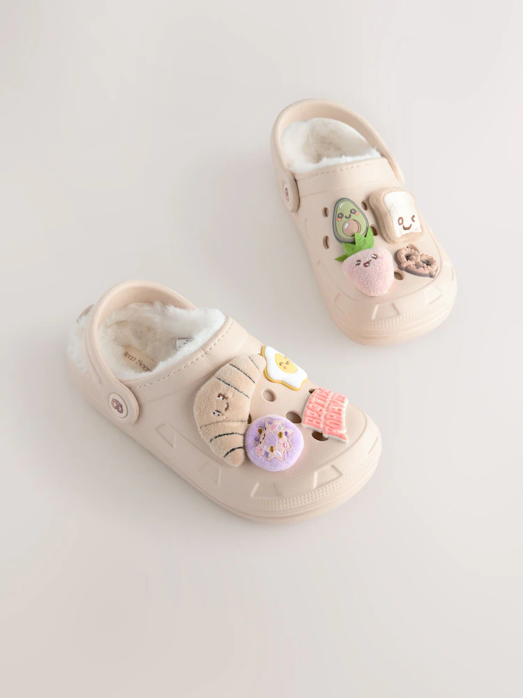 Junior Magazine Neutral Brunch Slipper Clogs, £14-£17, NEXT