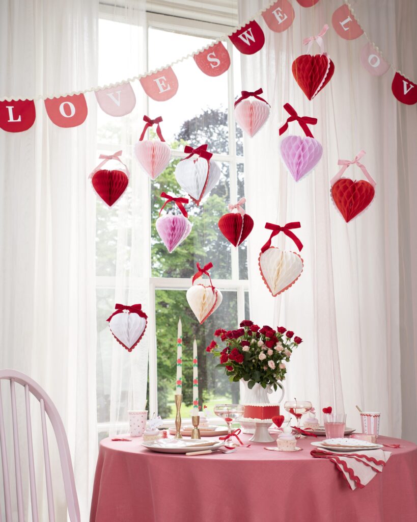Junior Magazine Meri Meri x Liberty Heart Garland, £25, Meri Meri