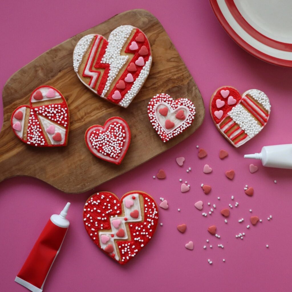 Junior Magazine Love Hearts Letterbox DIY Kit, £18, Biscuiteers