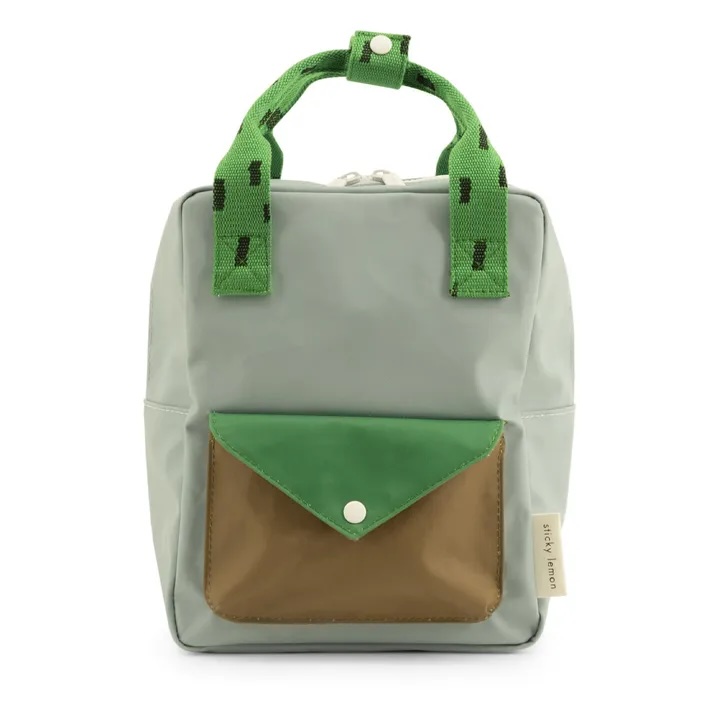 Junior Magazine Sticky Lemon Tricolour Recycled S Backpack Blue, £38, Smallable