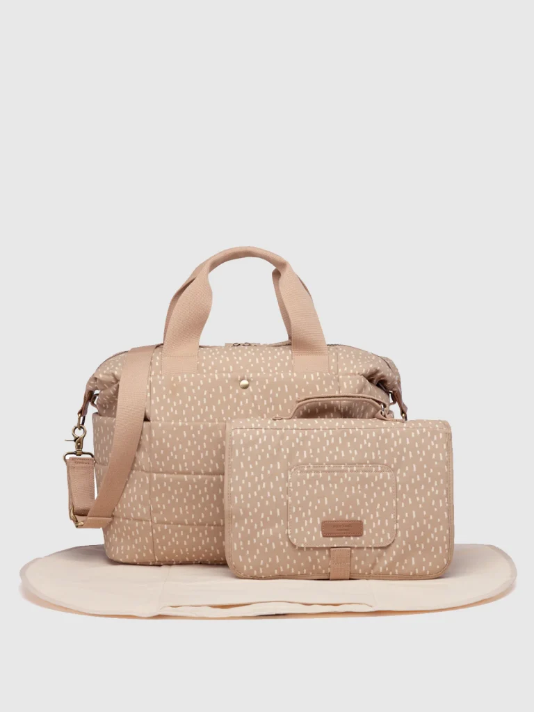 Junior Magazine Organic Seashell Bundle Changing bag, Change Station and Changing Mat, £160