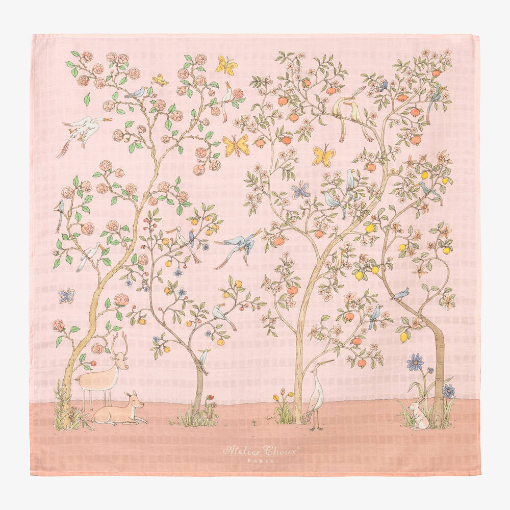 Junior Magazine Atelier Choux Pink Bloom Swaddle, £55