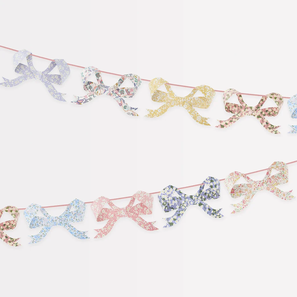 Junior Magazine Meri Meri x Liberty Bow Garland, £31