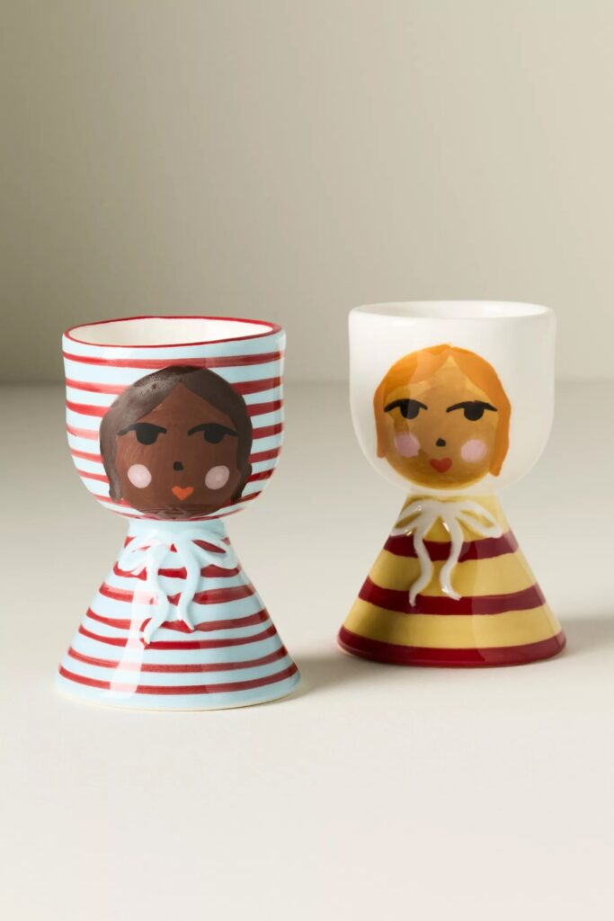 Junior Magazine Damson Madder Stoneware Egg Cup, £12 each, Anthropologie
