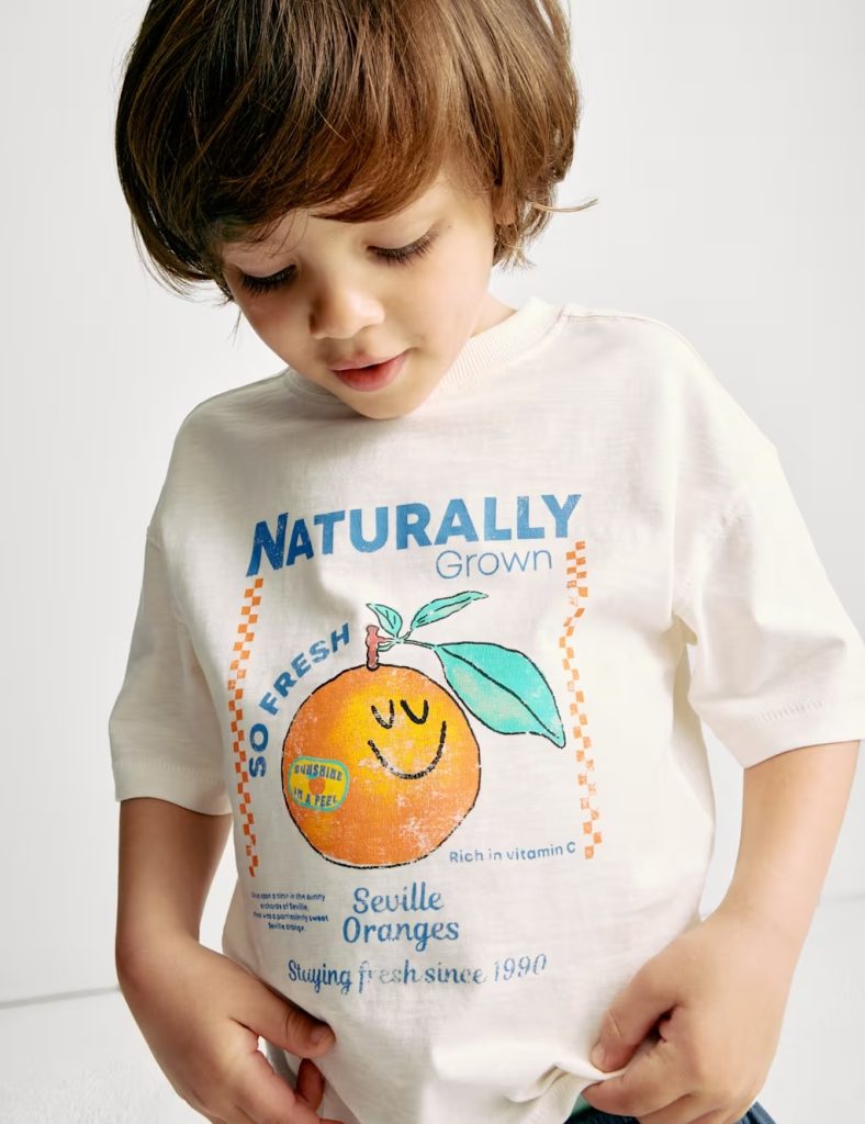 Junior Magazine Orange motif tee, £8