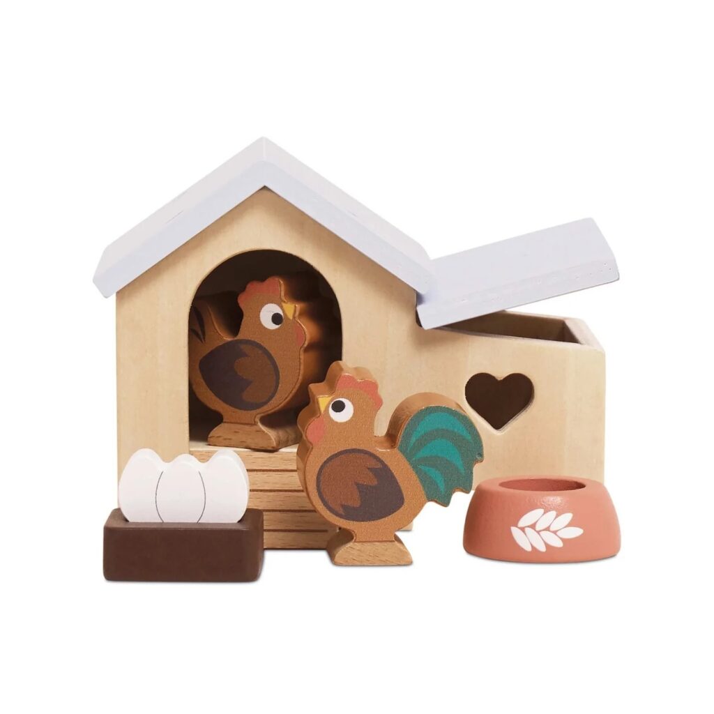 Junior Magazine Le Toy Van Chicken Coop Playset, £9.95, Scandiborn