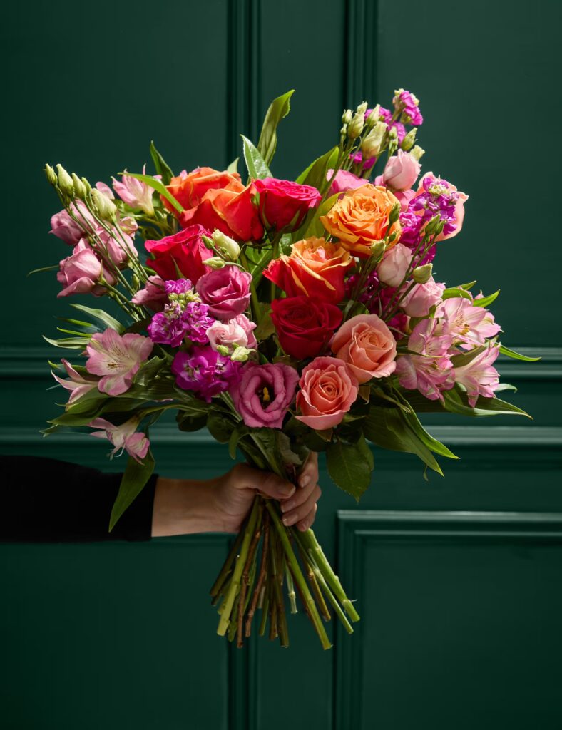 Junior Magazine Rose, Lisianthus & Antirrhinum Bright Bouquet, £45, Marks & Spencer