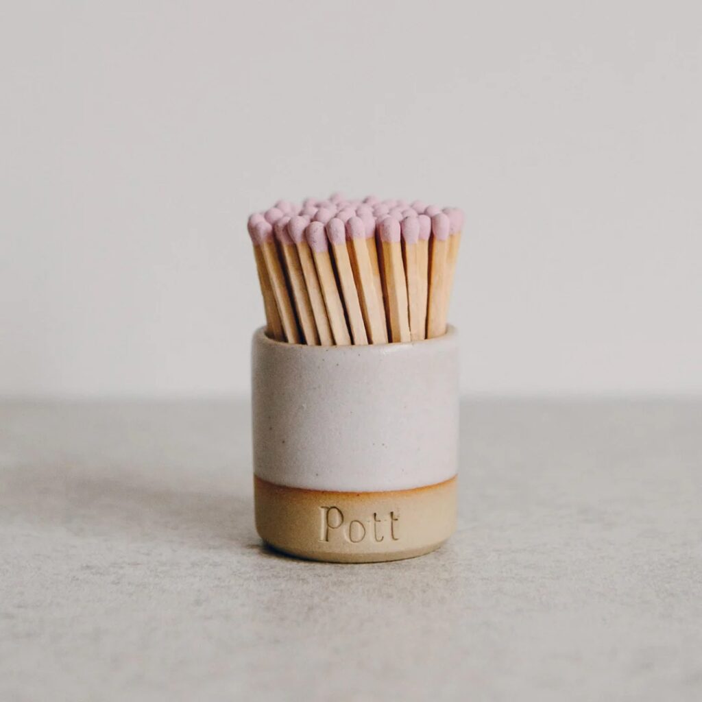 Junior Magazine The Speckle MatchPott, £25, Pott Candles