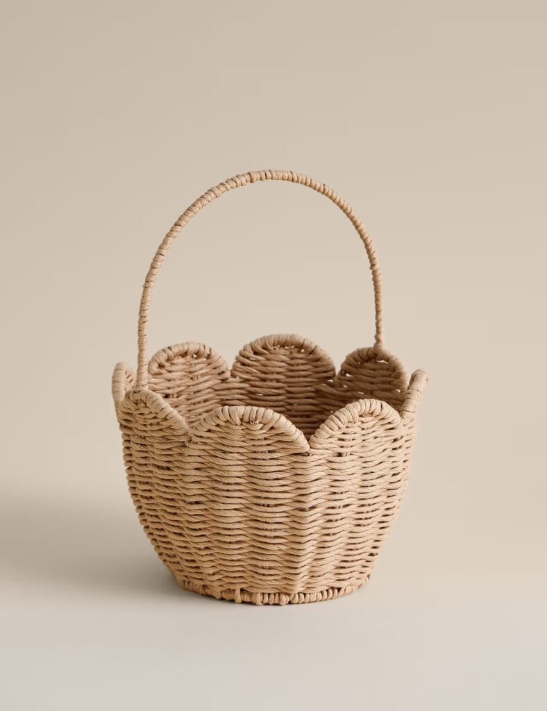 Junior Magazine Woven Scallop Basket, £6, M&S