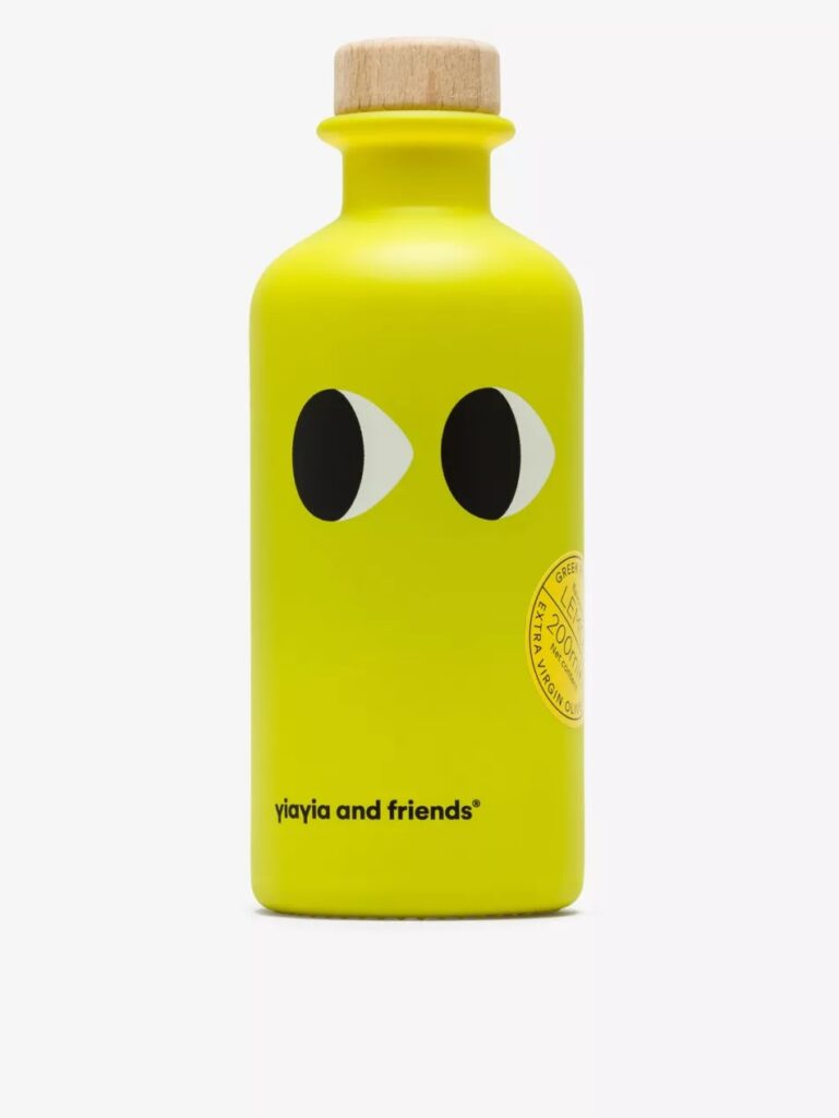 Junior Magazine Yiayia and Friends lemon-infused extra-virgin olive oil, £22.99 for 200ml, Selfridges