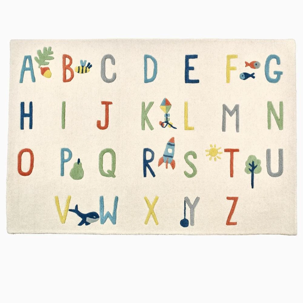 Junior Magazine Alphabet Rug, from £148, The Great Little Trading Company