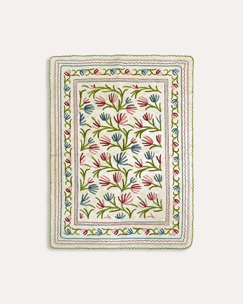 Junior Magazine Namda Spring Felted Rug, from £236, Birdie Fortescue
