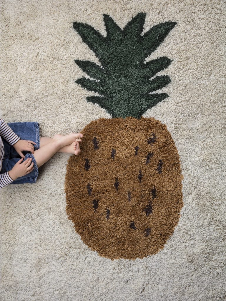 Junior Magazine Fruiticana Tufted Pineapple Rug, from £135, Ferme Living