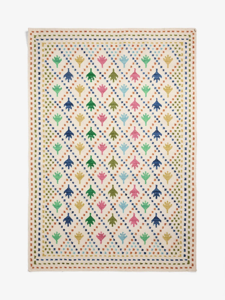 Junior Magazine Nina Campbell Cream Paradis Wool Rug, from £120, NEXT