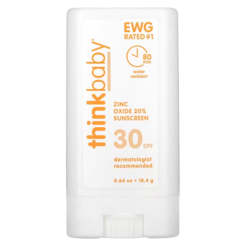 Junior Magazine This clean stick ensures even coverage and easy application and is water resistant for up to 80mins. Thinkbaby Zinc Oxide Sunscreen Stick SPF 30, from £10 for 18.4g, iHerb